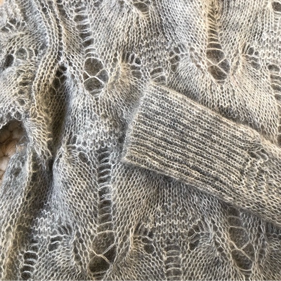 All Saints light gray crew sweater - Picture 7 of 8